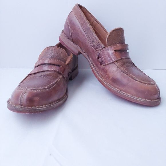 Bed Stu Reina Tan Rustic Cobbler Brown Leather Loafers Women's Sz 7 - Picture 16 of 16